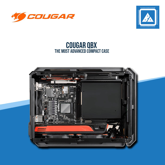 COUGAR QBX ULTRA COMPACT GAMING CASE /ATX PSU COMPATIBLE/ 1*FAN (M-ITX) COUGAR QBX ULTRA COMPACT GAMING CASE /ATX PSU COMPATIBLE/ 1*FAN (M-ITX)